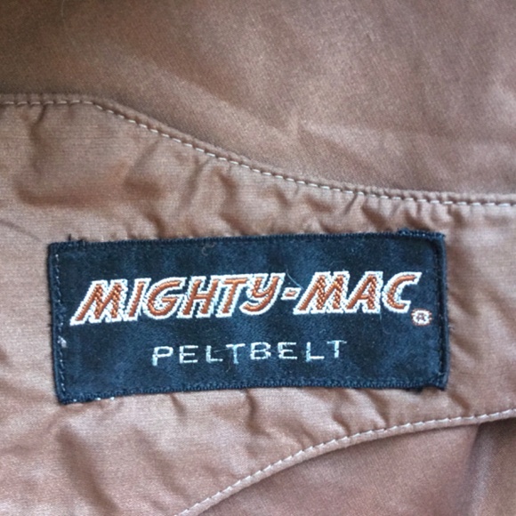 Very Rare Vintage Mighty Mac Pelt Belt Wind Breaker - Picture 12 of 15